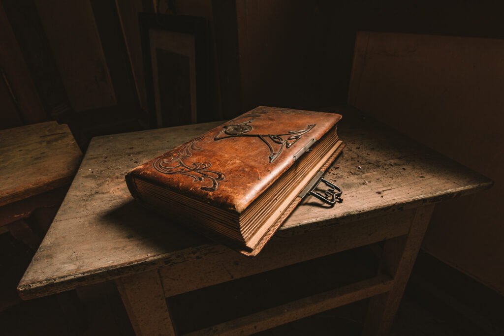 an old abandoned manor house with antique furniture and wonderful architecture